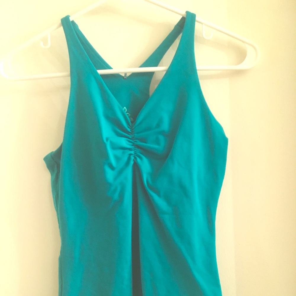 Teal prana yoga tank